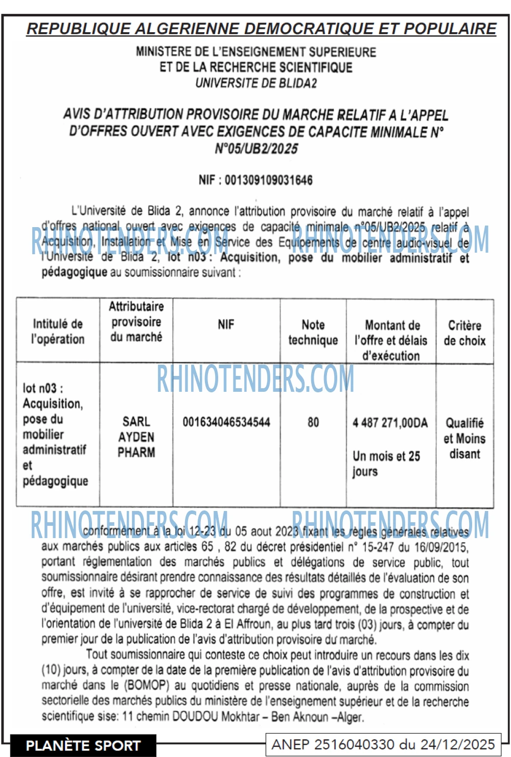 PLANETE SPORT