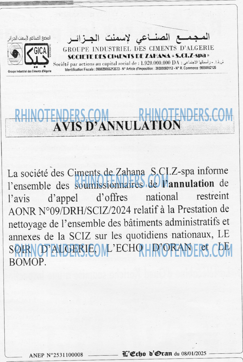 LE SOIR D'ALGERIE