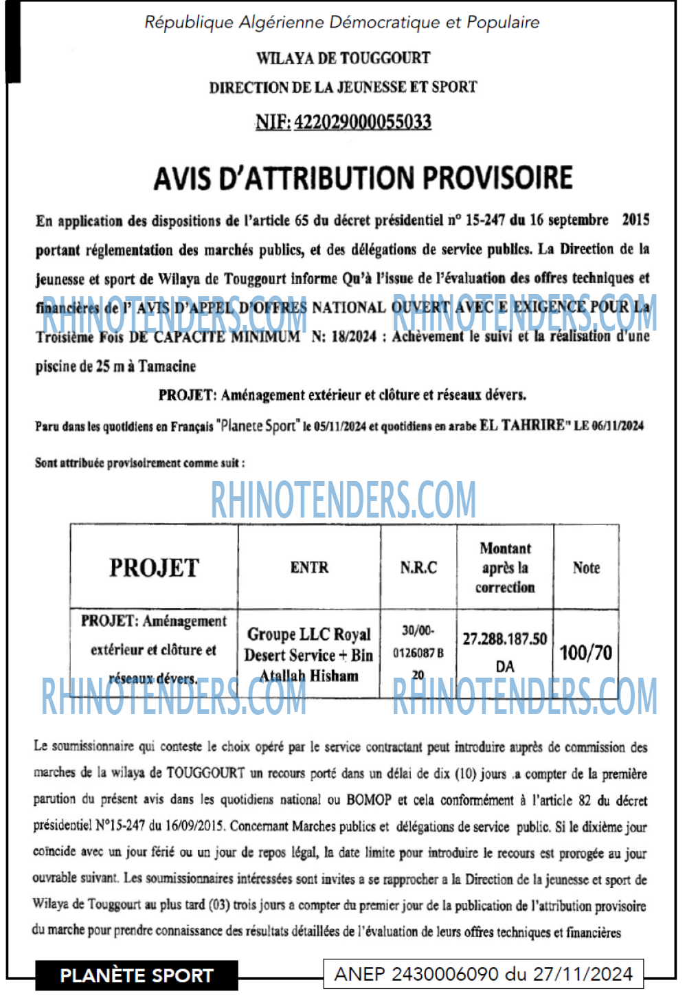 PLANETE SPORT