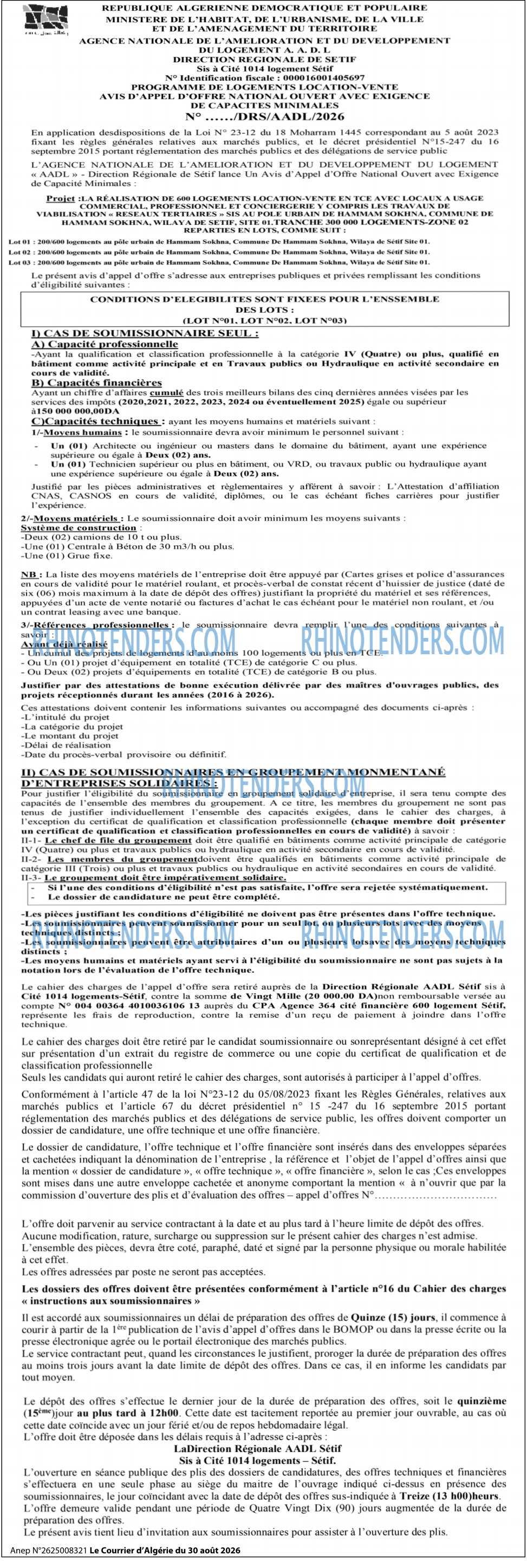Le Courrier d'Algerie