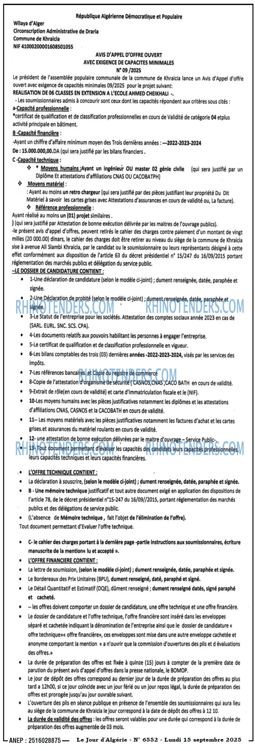 Le Jour d'Algérie