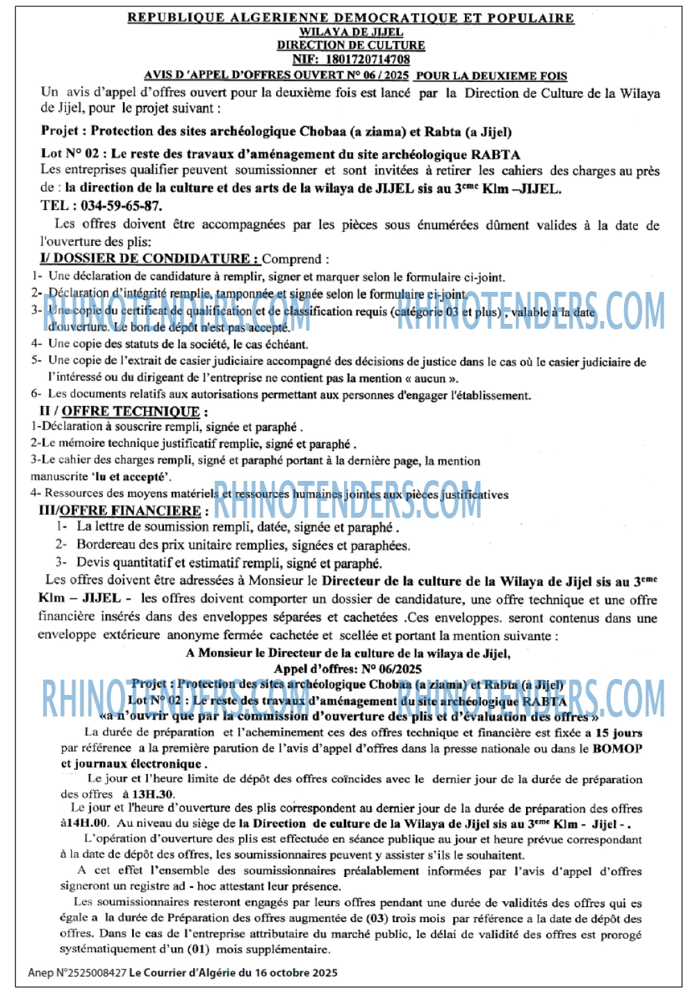 Le Courrier d'Algerie