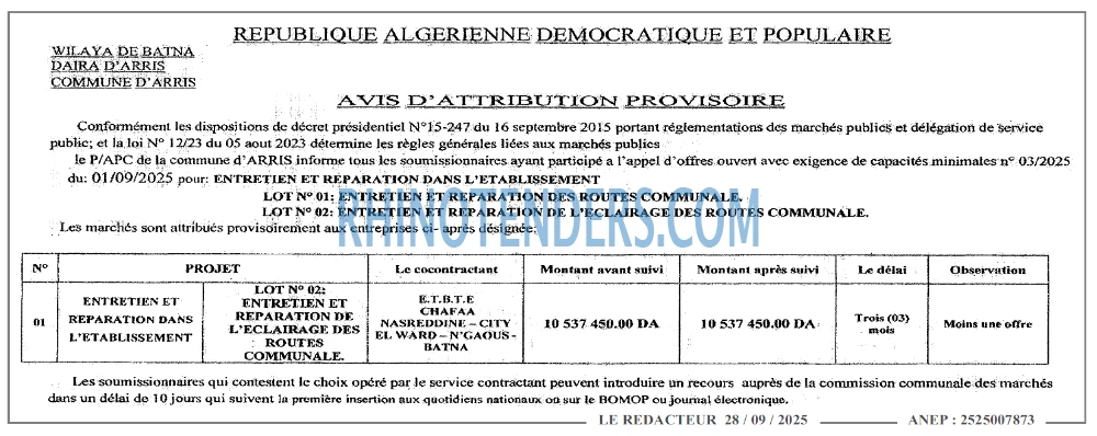 LE REDACTEUR