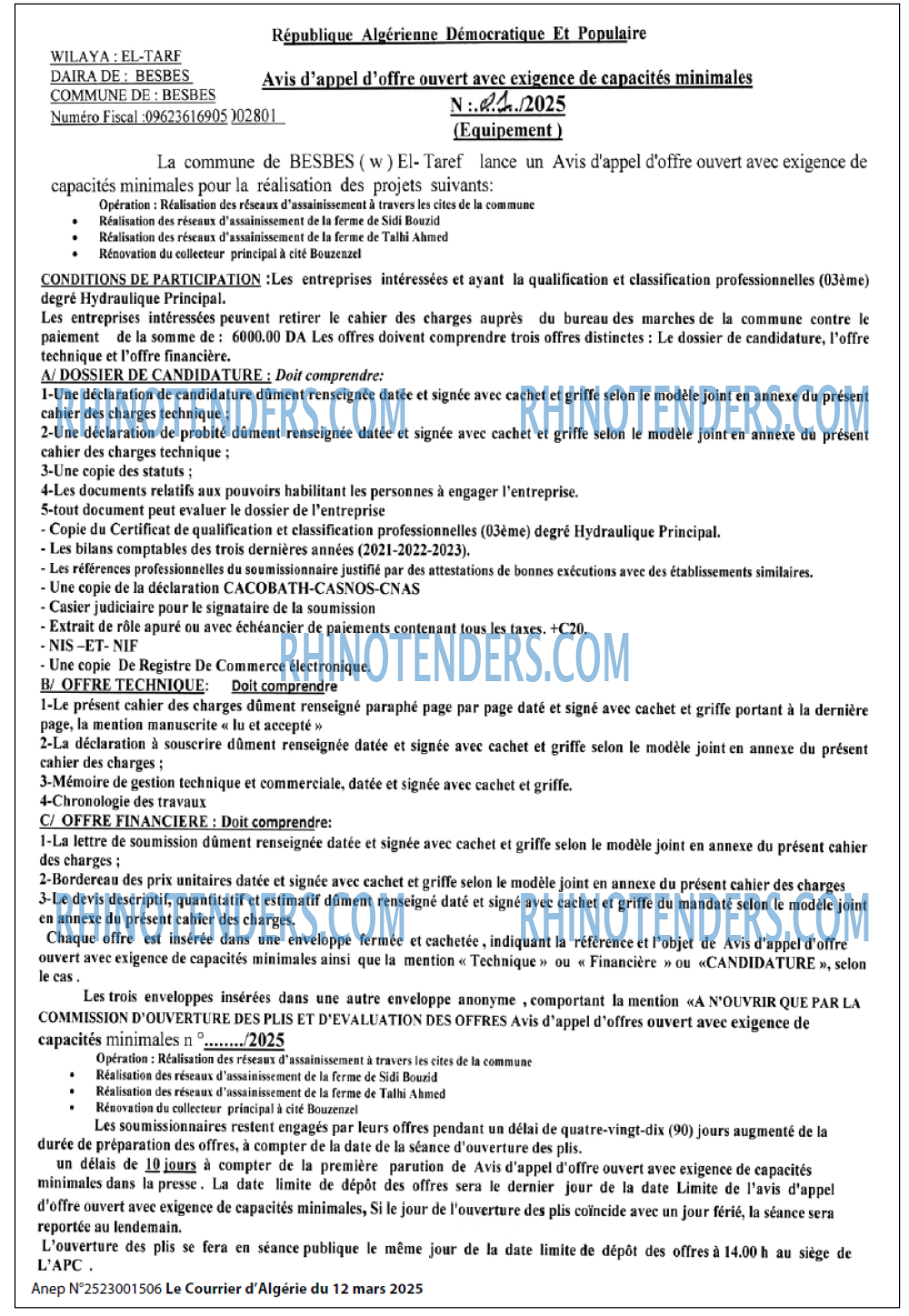 Le Courrier d'Algerie