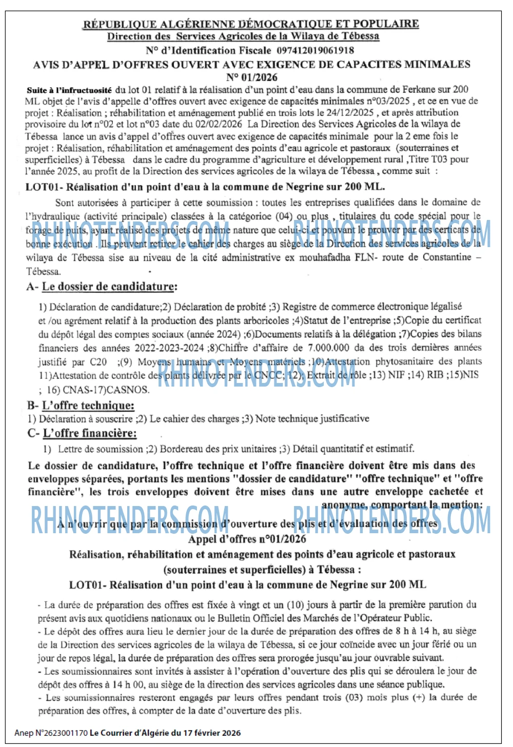 Le Courrier d'Algerie
