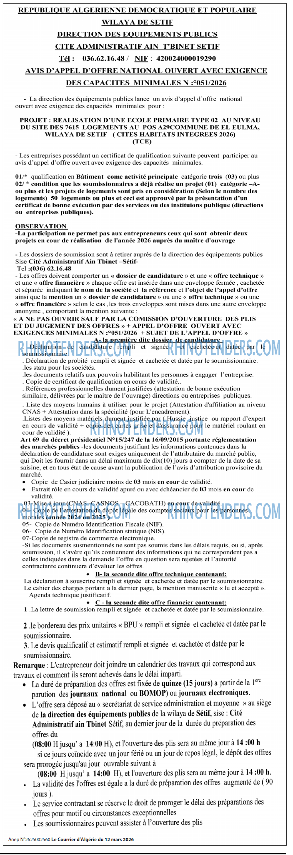 Le Courrier d'Algerie