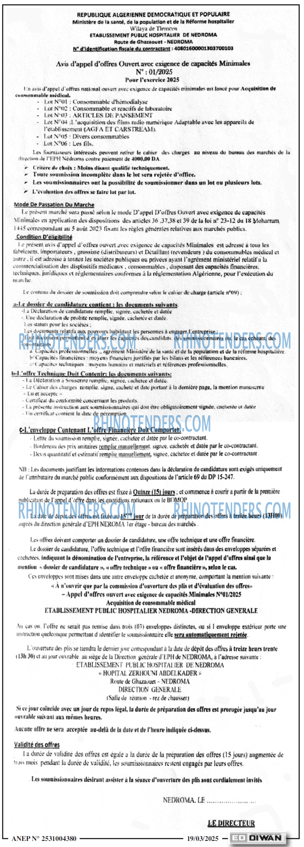 LE QUOTIDIEN DE CONSTANTINE