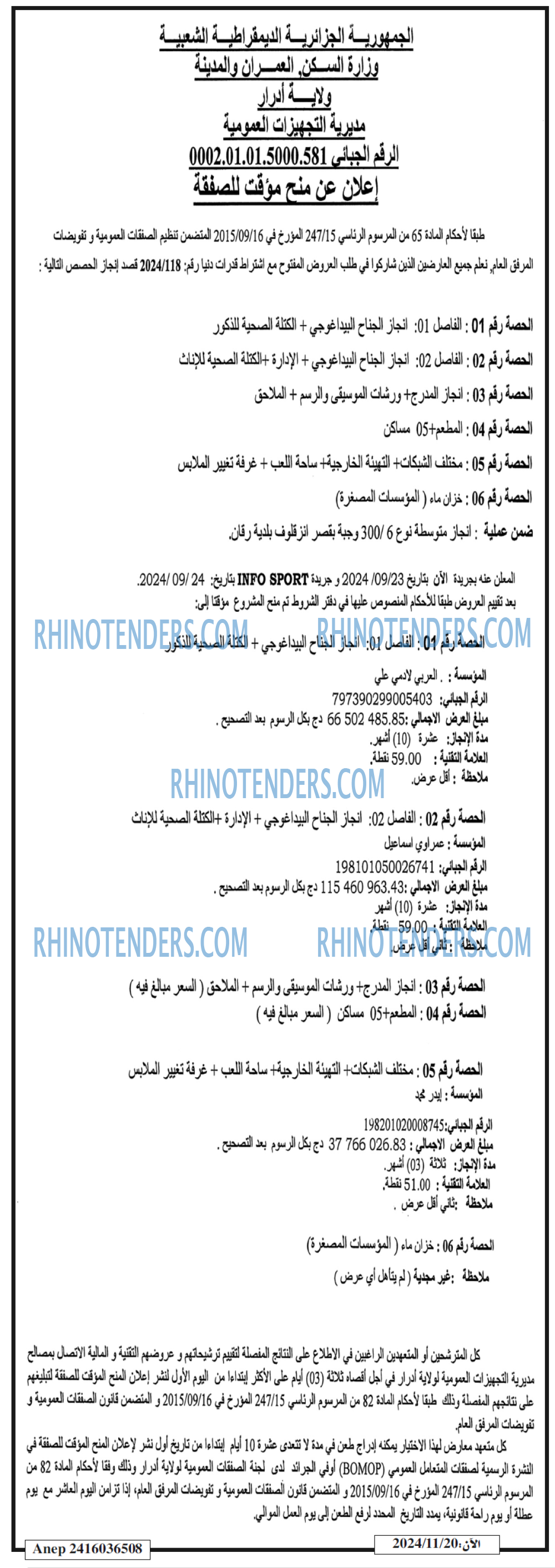 Rhinotenders