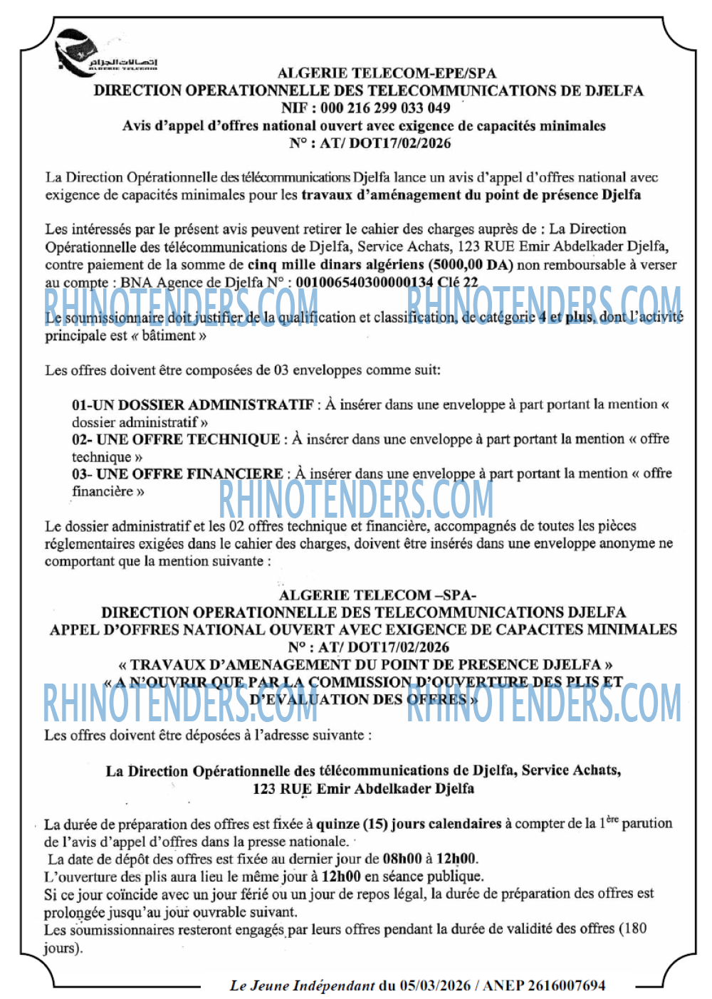 Jeune Independant