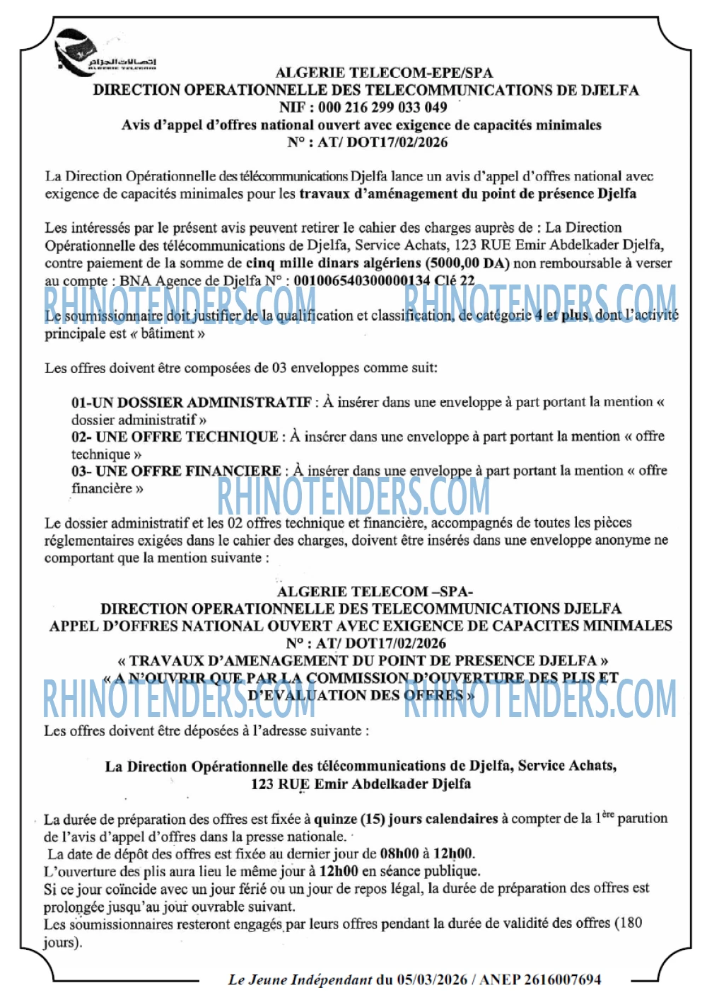 Jeune Independant