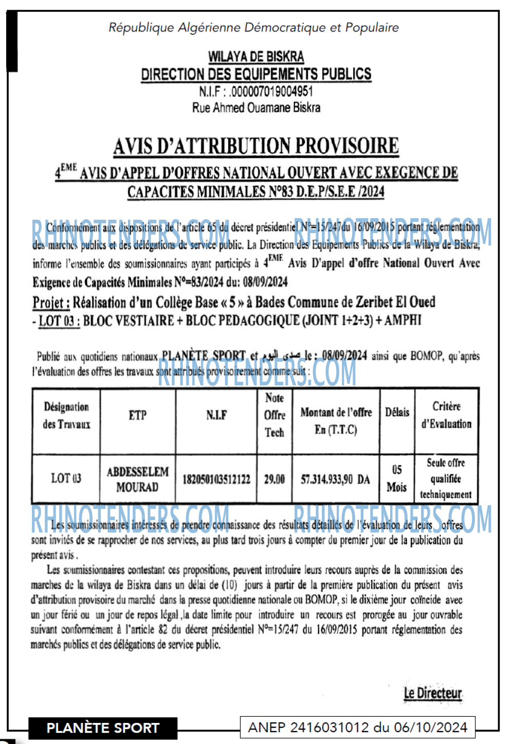 PLANETE SPORT