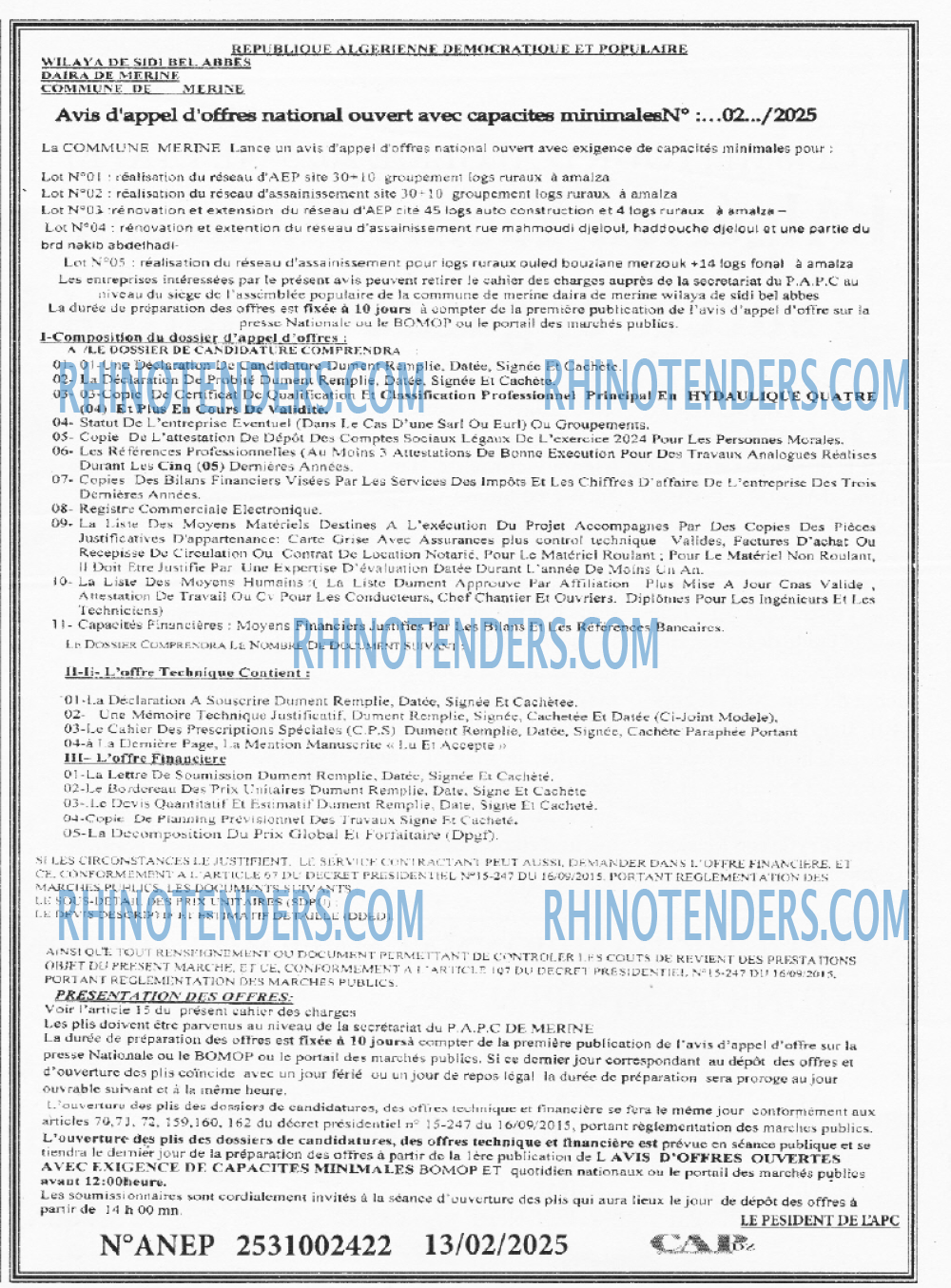 Rhinotenders