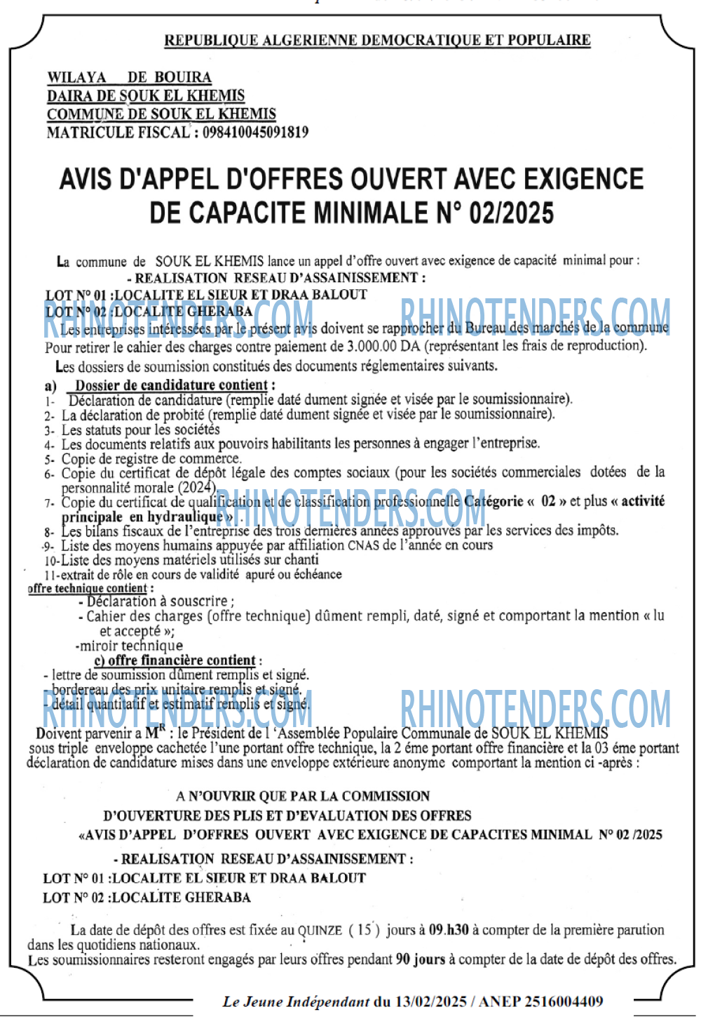 Jeune Independant