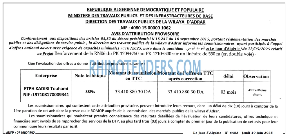 Le Jour d'Algérie