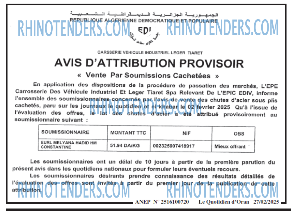 Le Quotidien d'Oran