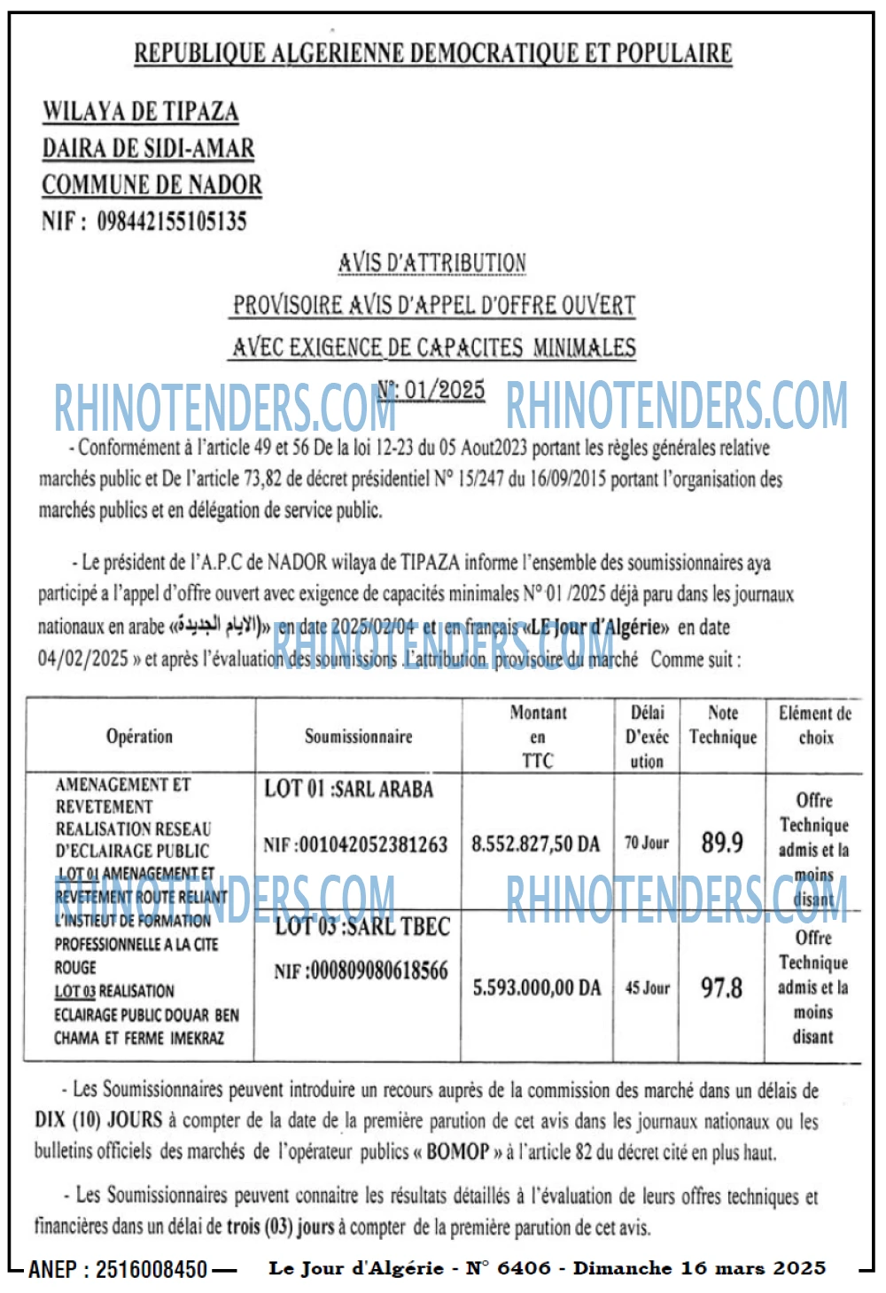 Rhinotenders