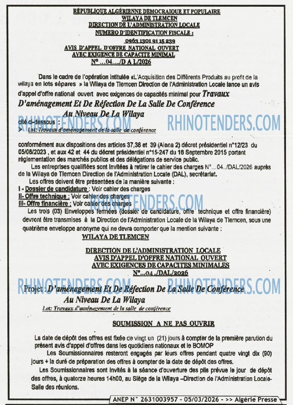 ALGERIE PRESSE