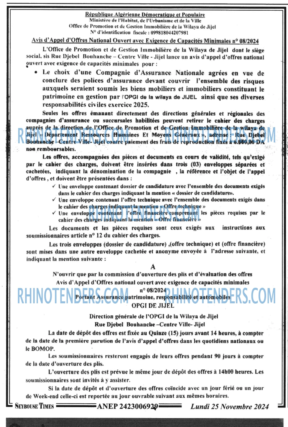 SEYBOUSSE TIMES