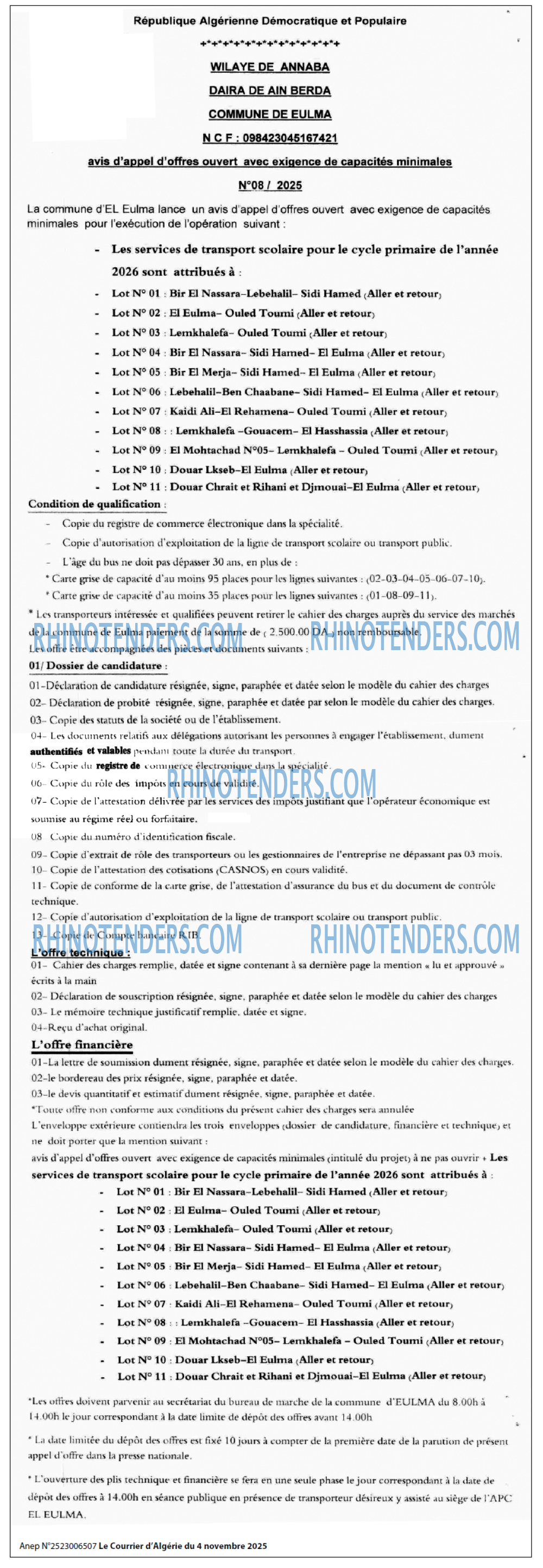 Le Courrier d'Algerie