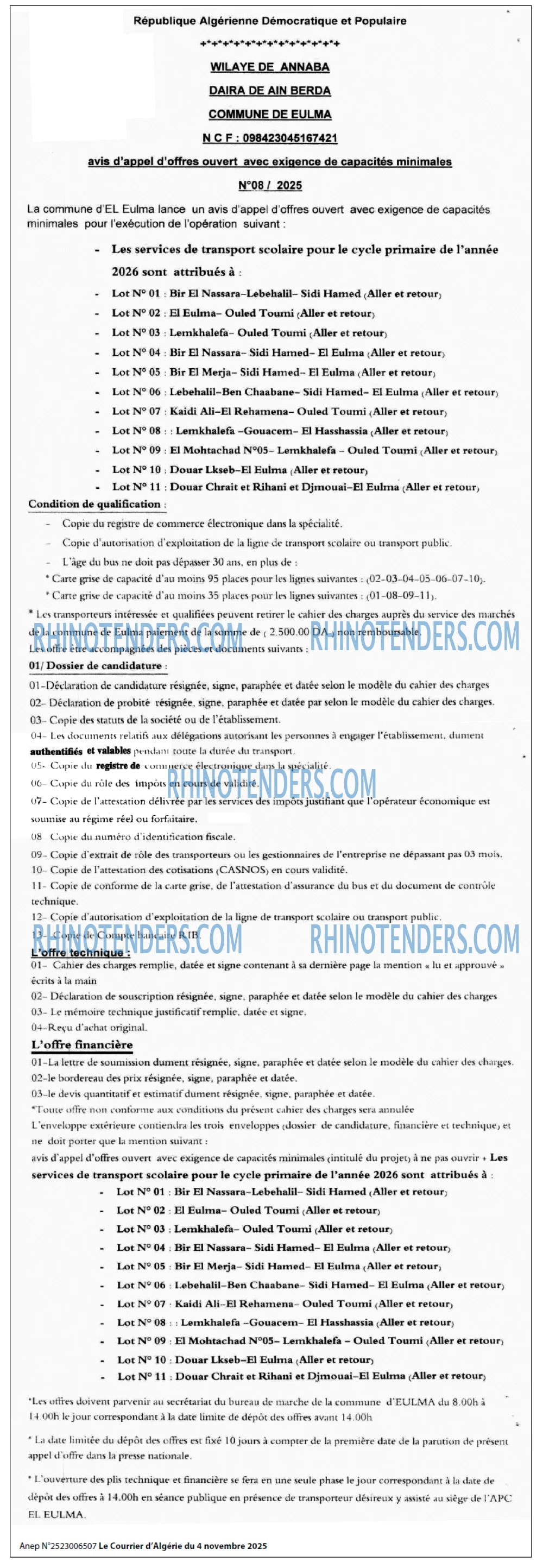 Le Courrier d'Algerie