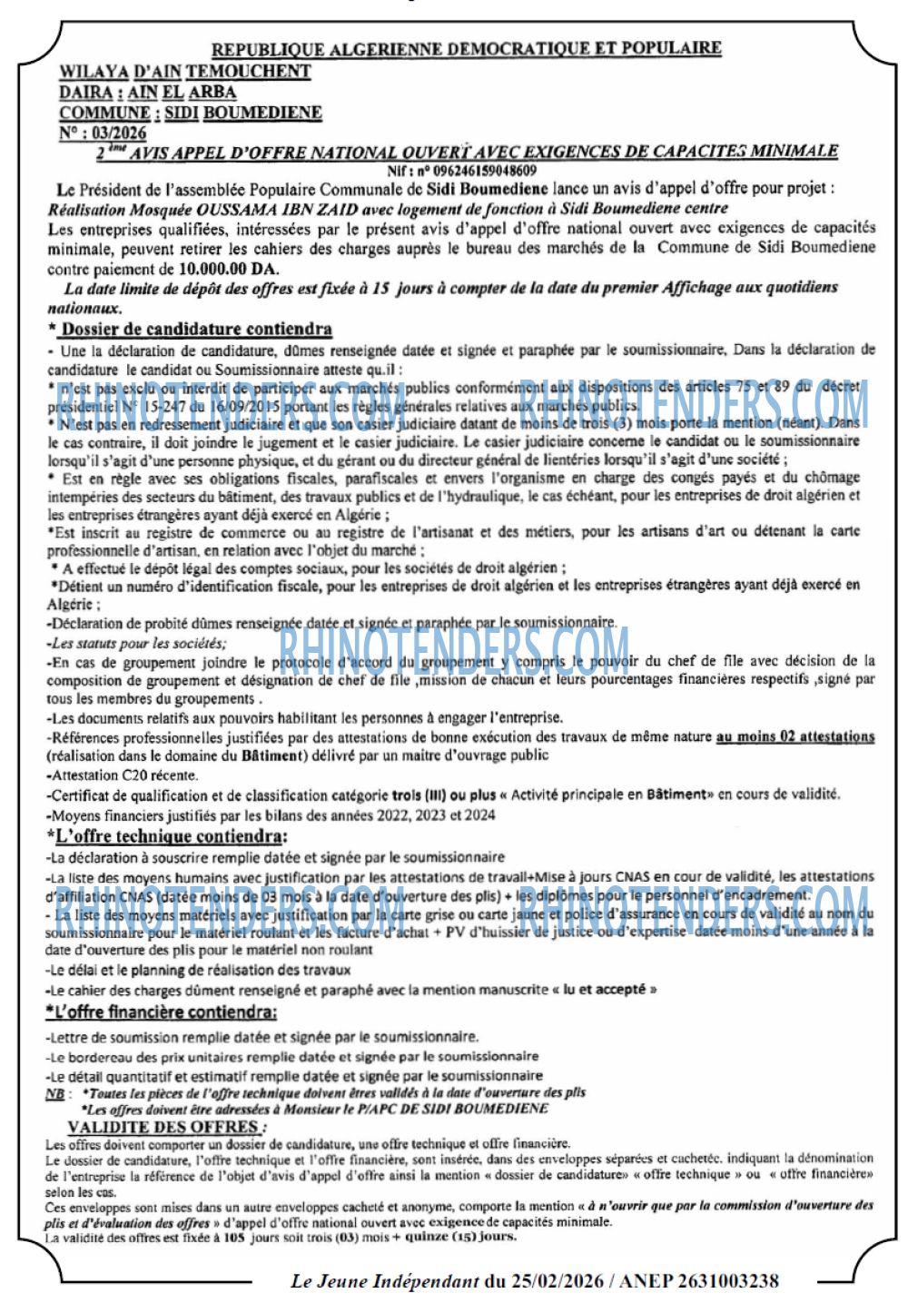 Jeune Independant