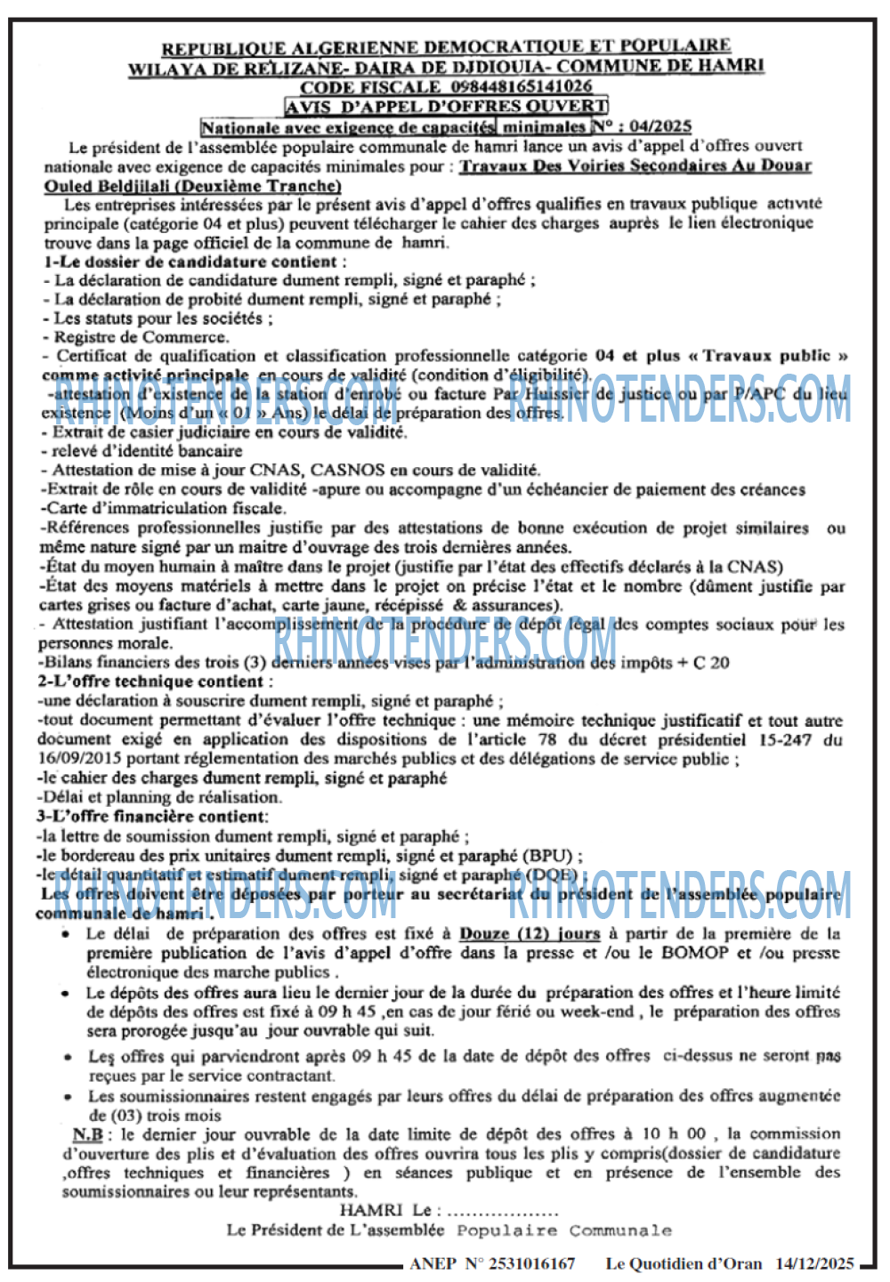 Le Quotidien d'Oran
