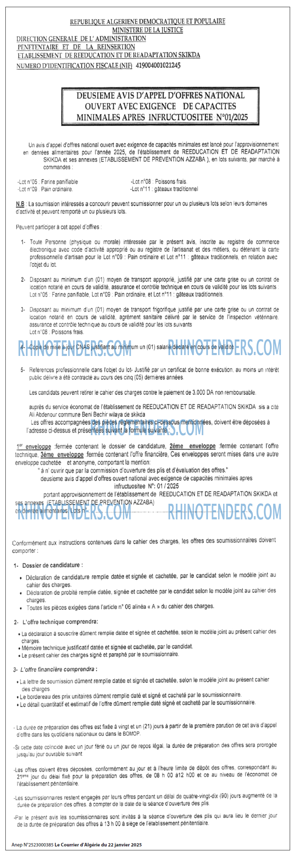 Le Courrier d'Algerie