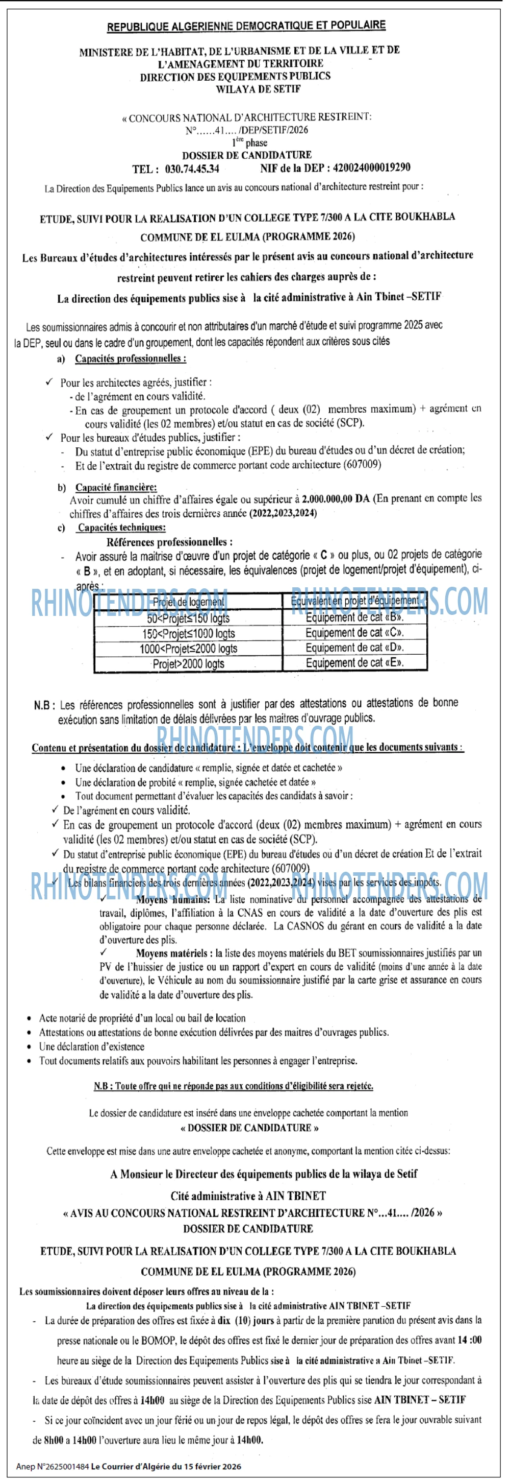 Le Courrier d'Algerie