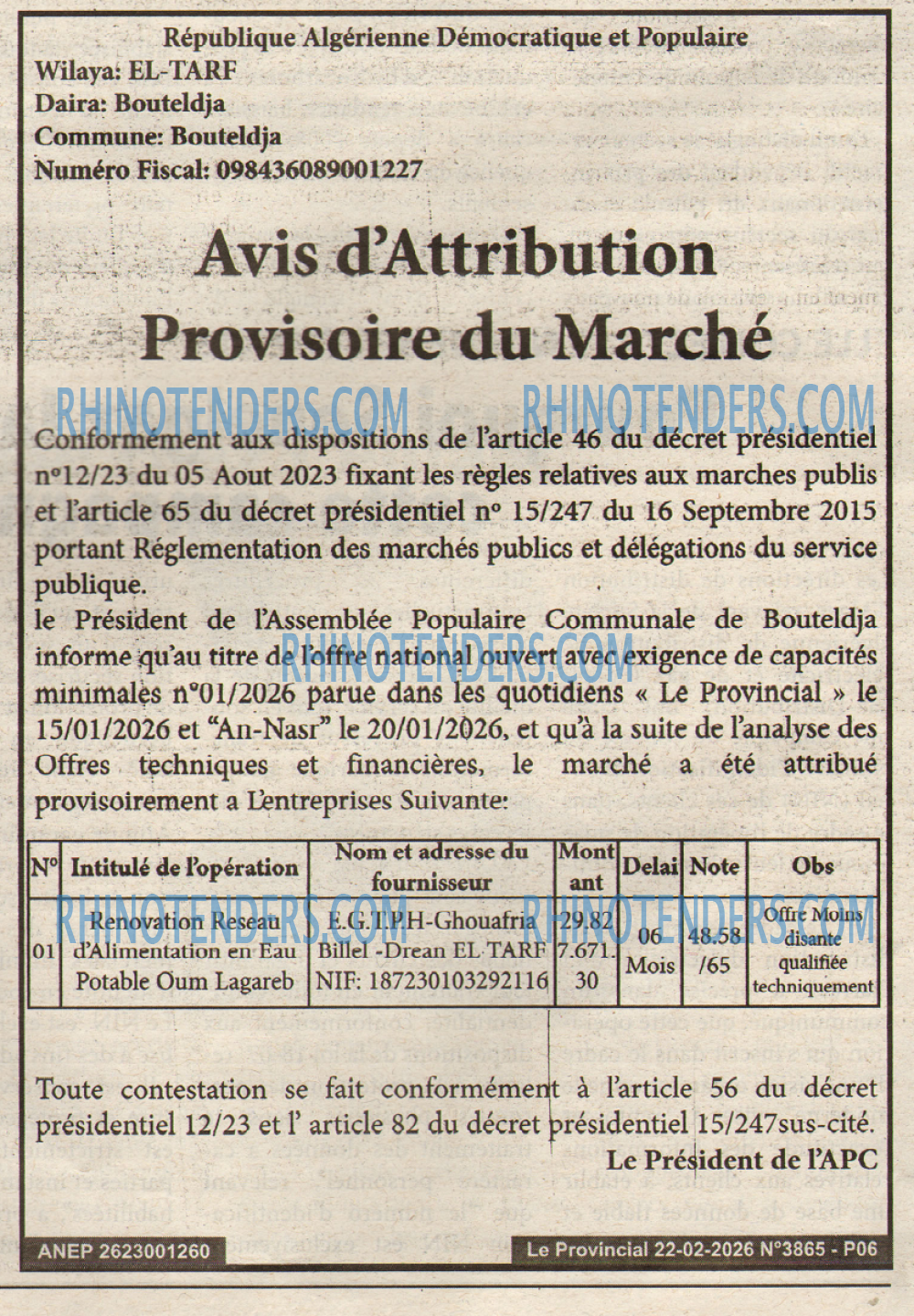LE PROVINCIAL