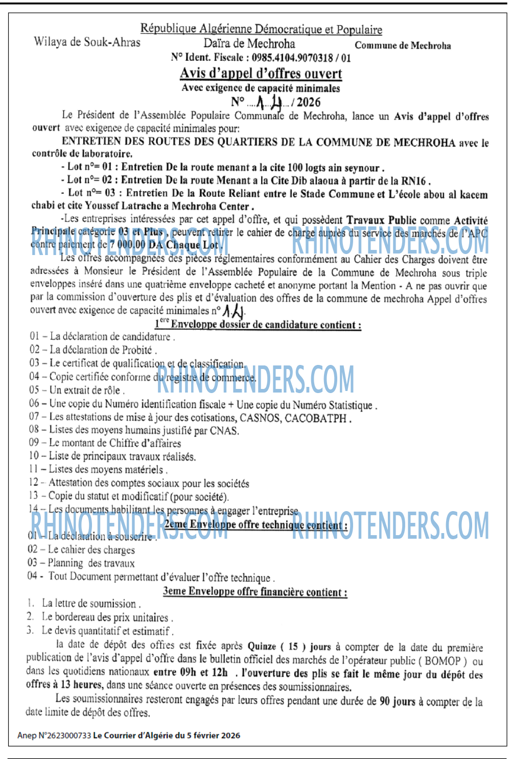 Le Courrier d'Algerie