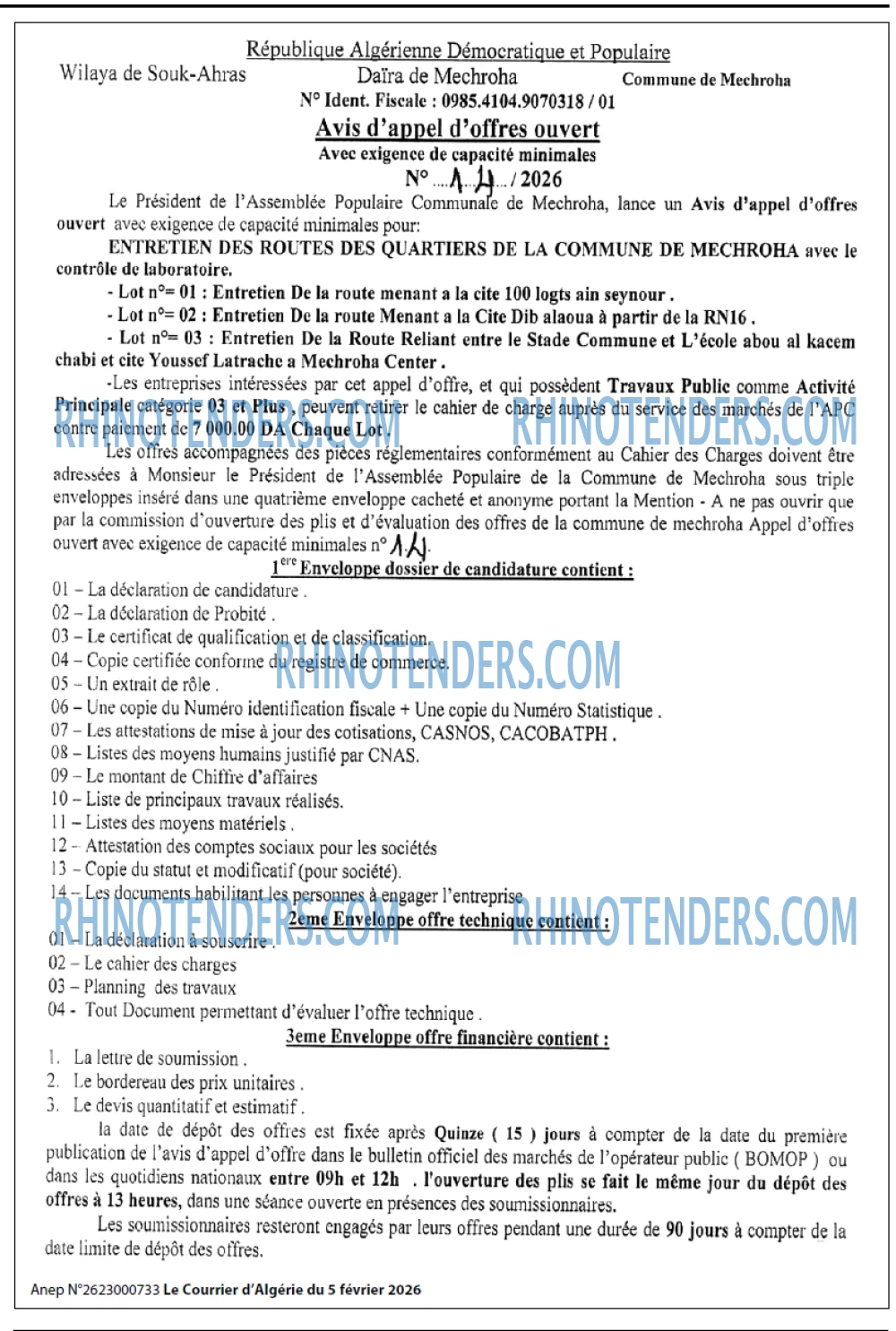 Le Courrier d'Algerie