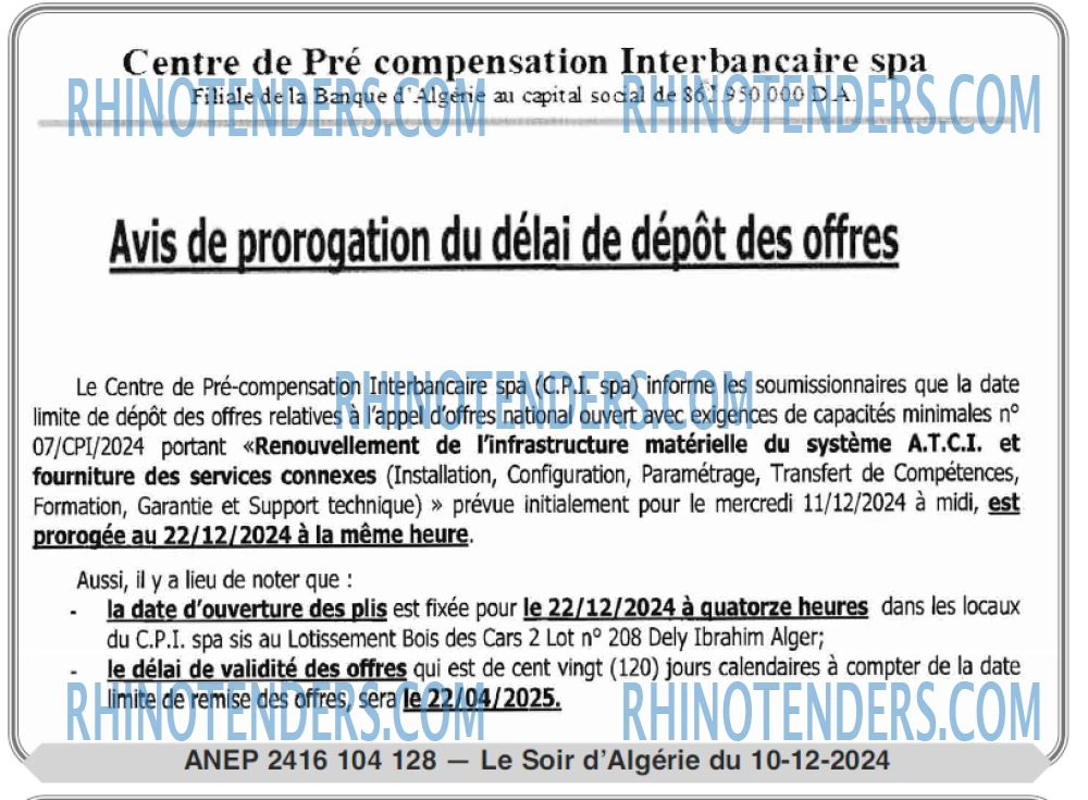LE SOIR D'ALGERIE
