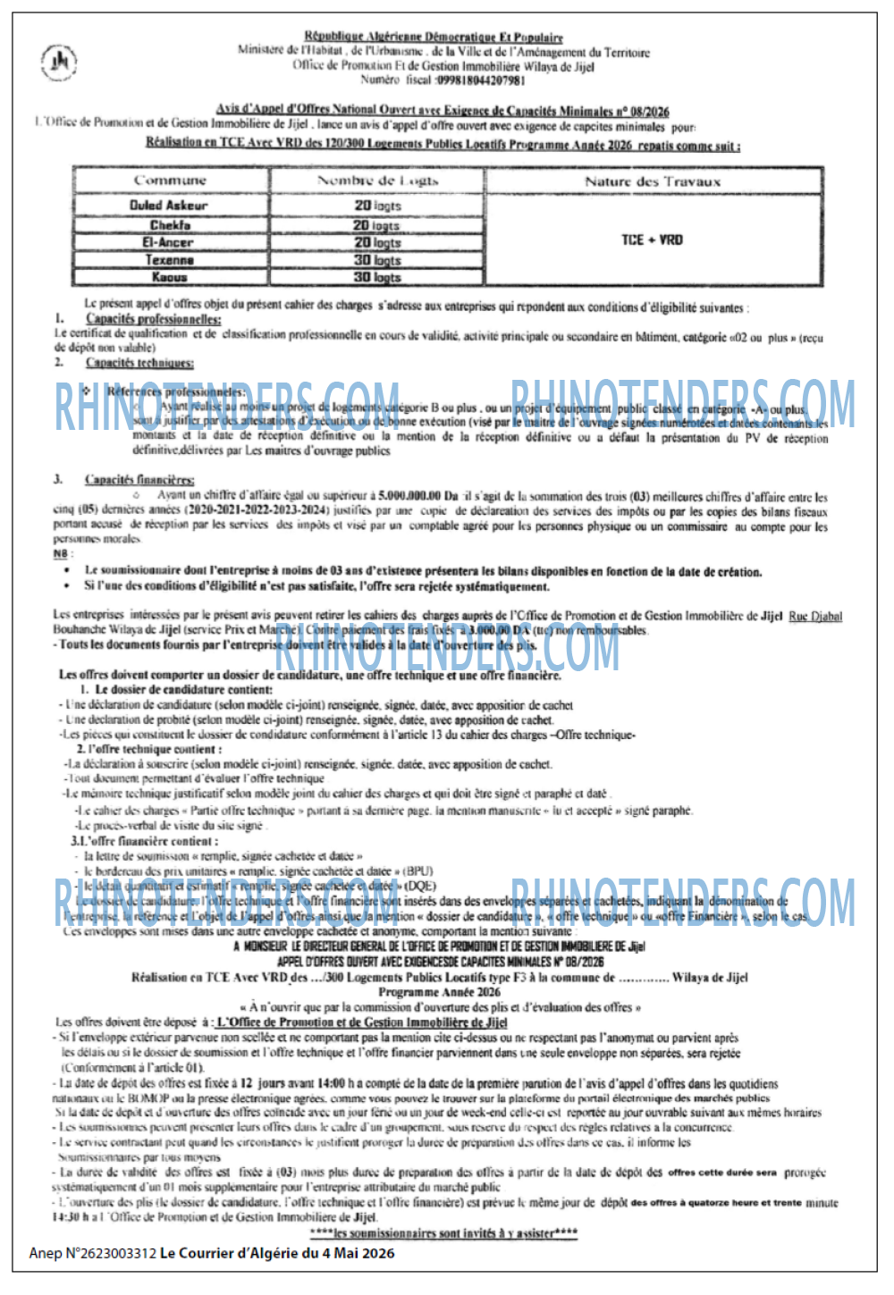 Le Courrier d'Algerie