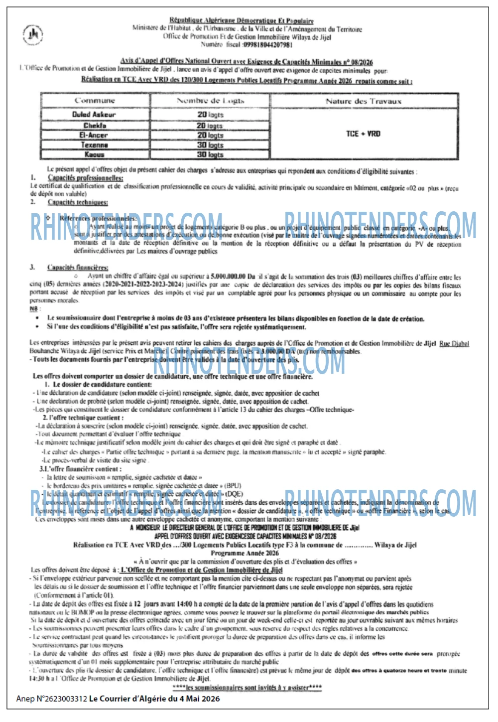 Le Courrier d'Algerie