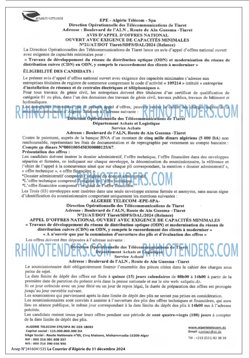 Le Courrier d'Algerie
