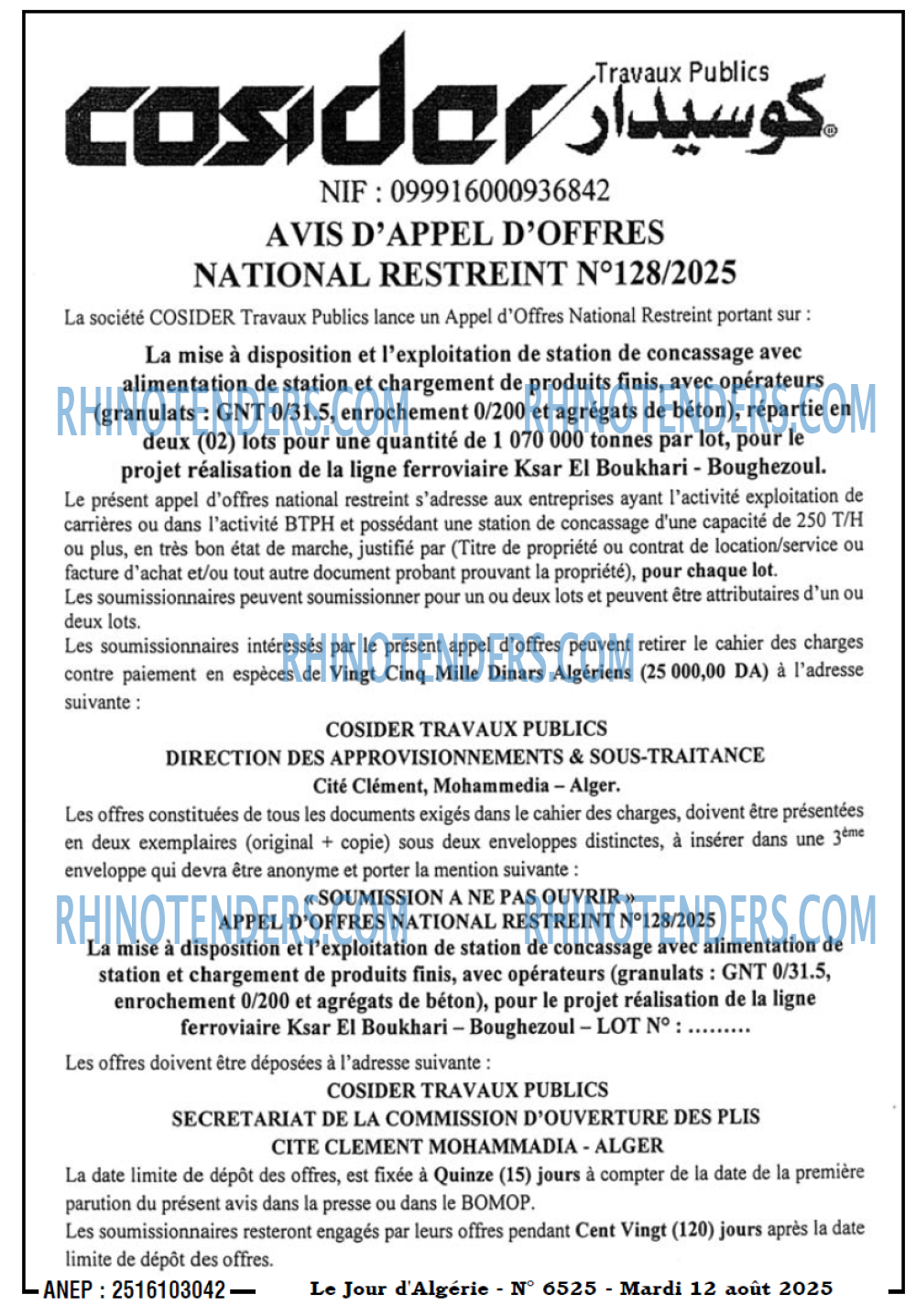 Le Jour d'Algérie