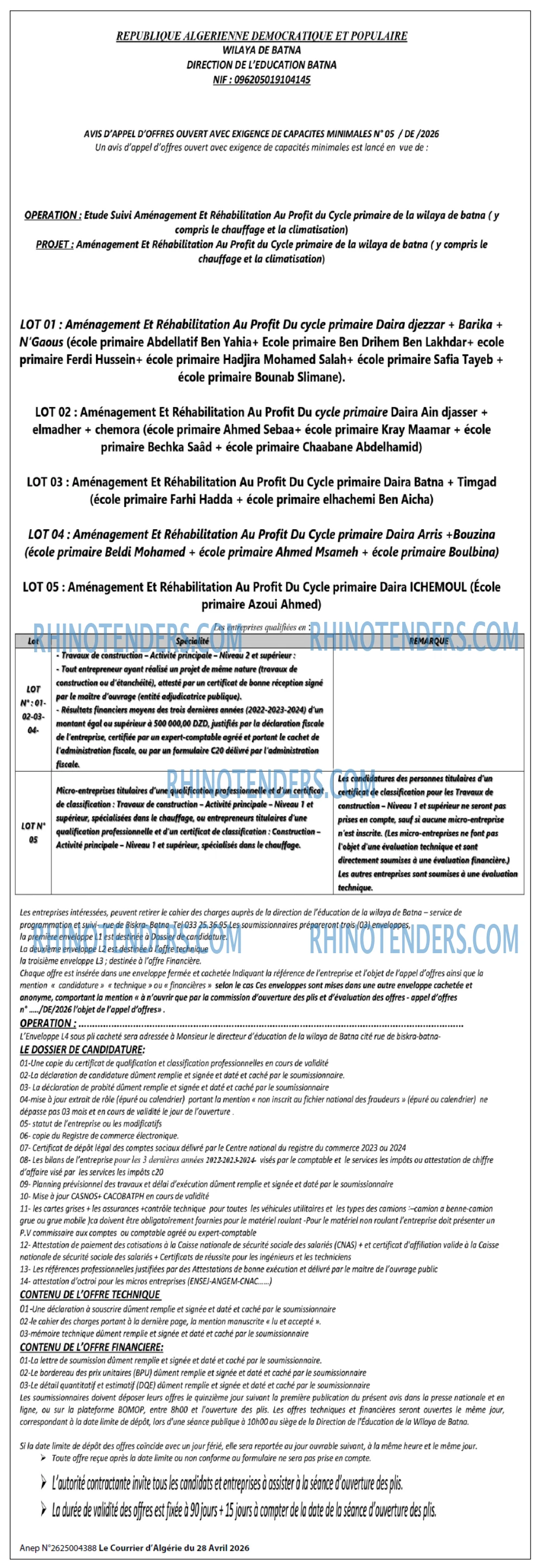 Le Courrier d'Algerie