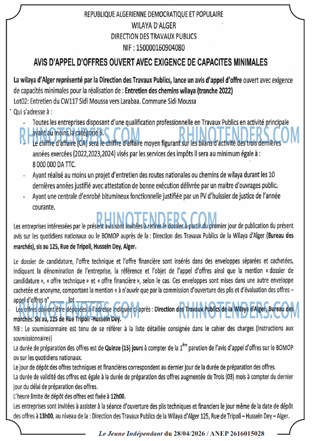 Jeune Independant
