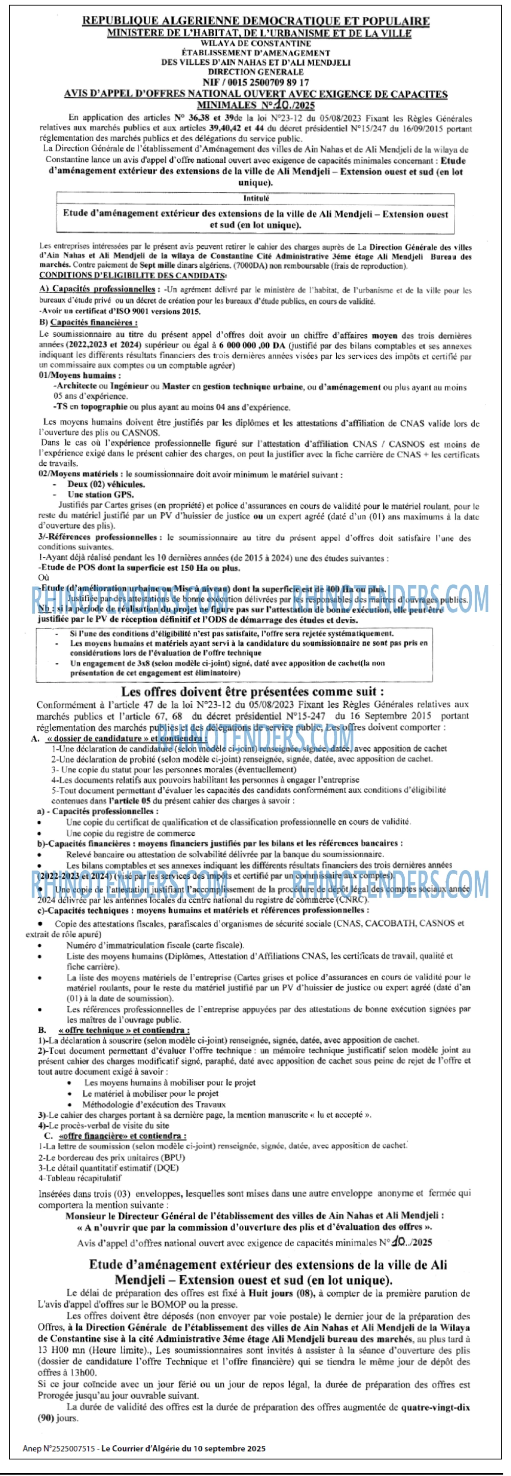 Le Courrier d'Algerie