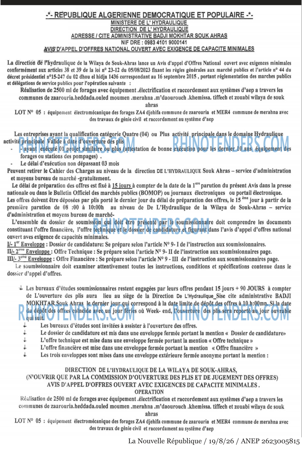 NOUVELLE REPUBLIQUE