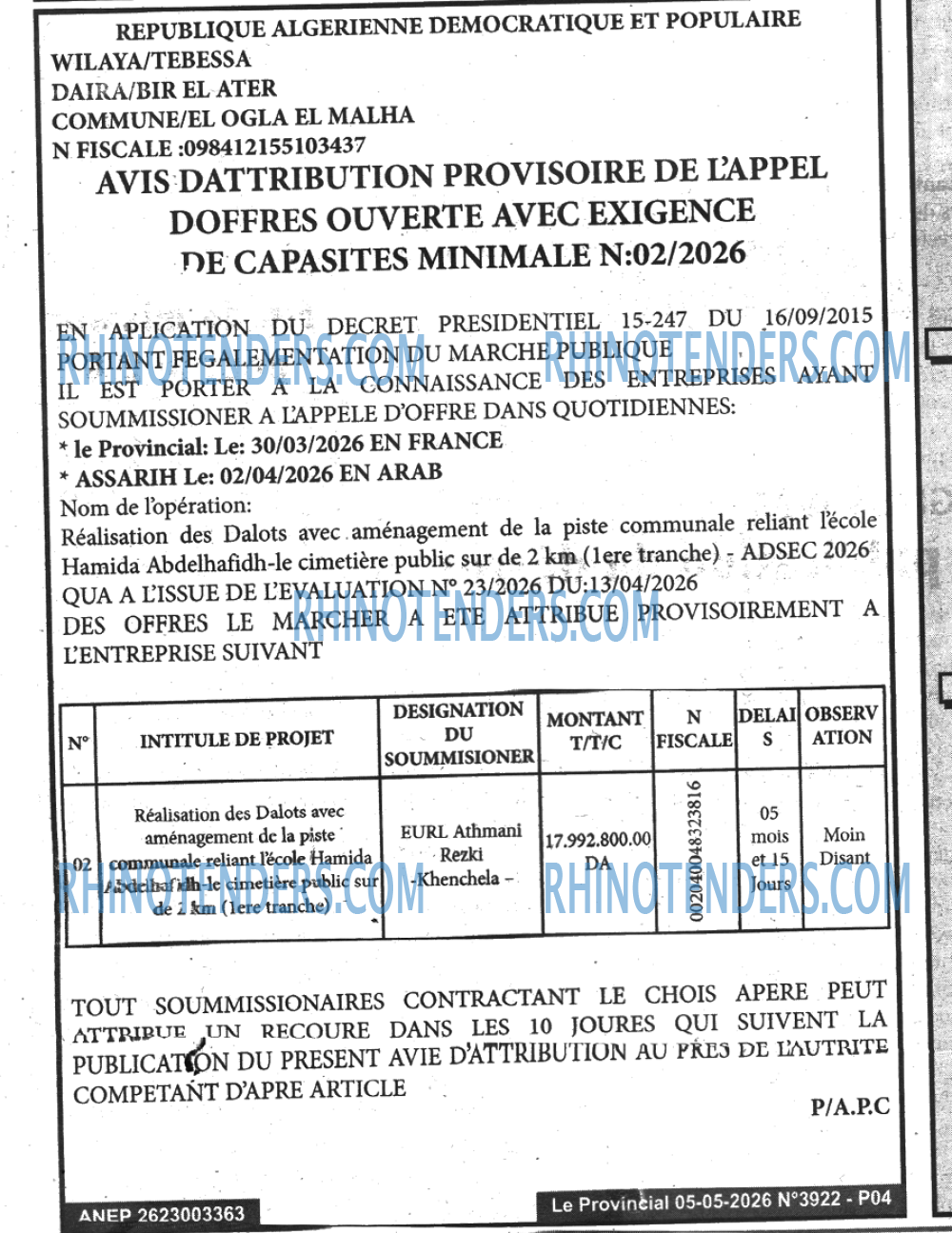 LE PROVINCIAL