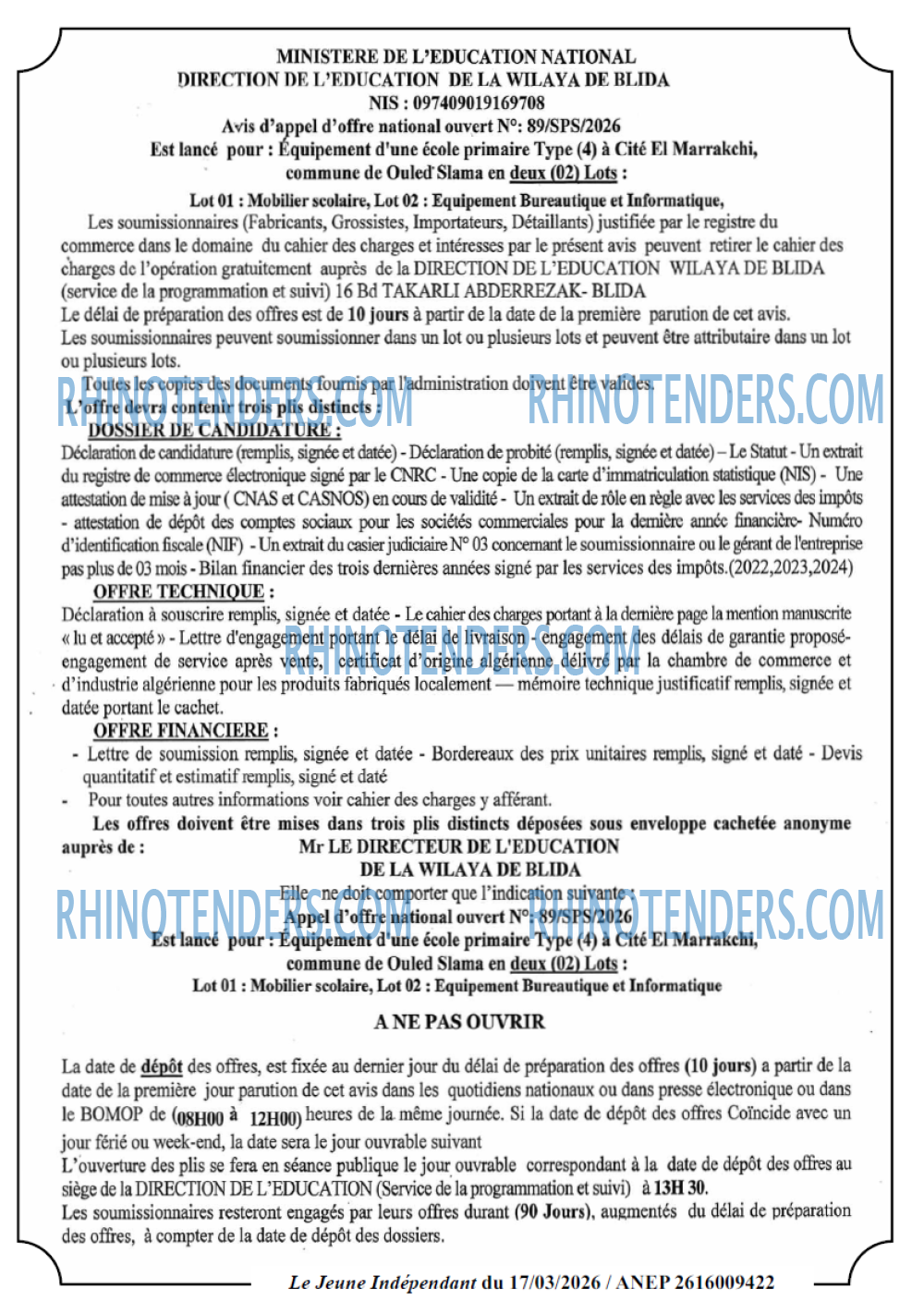 Jeune Independant