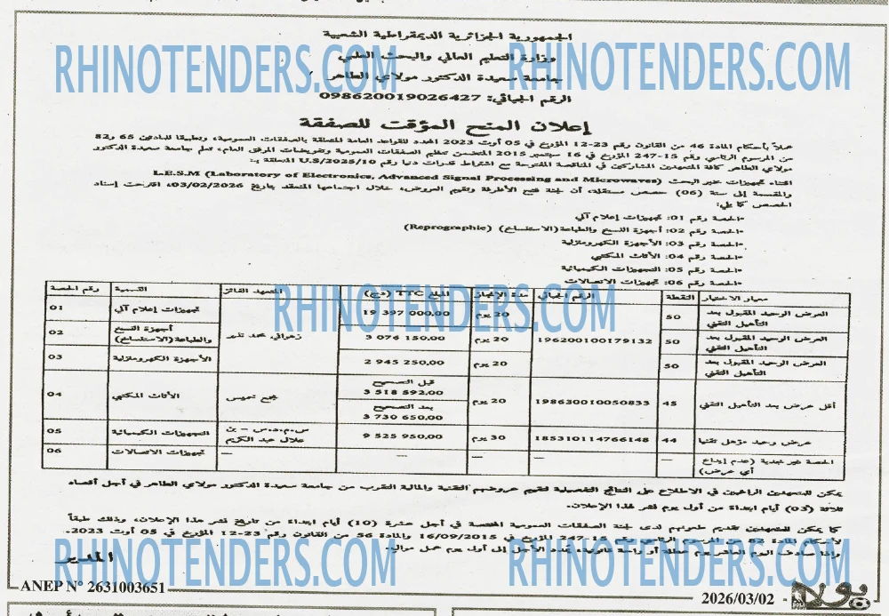 Rhinotenders