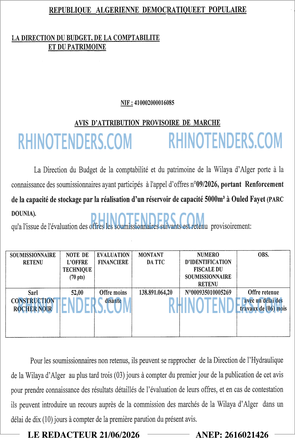 LE REDACTEUR