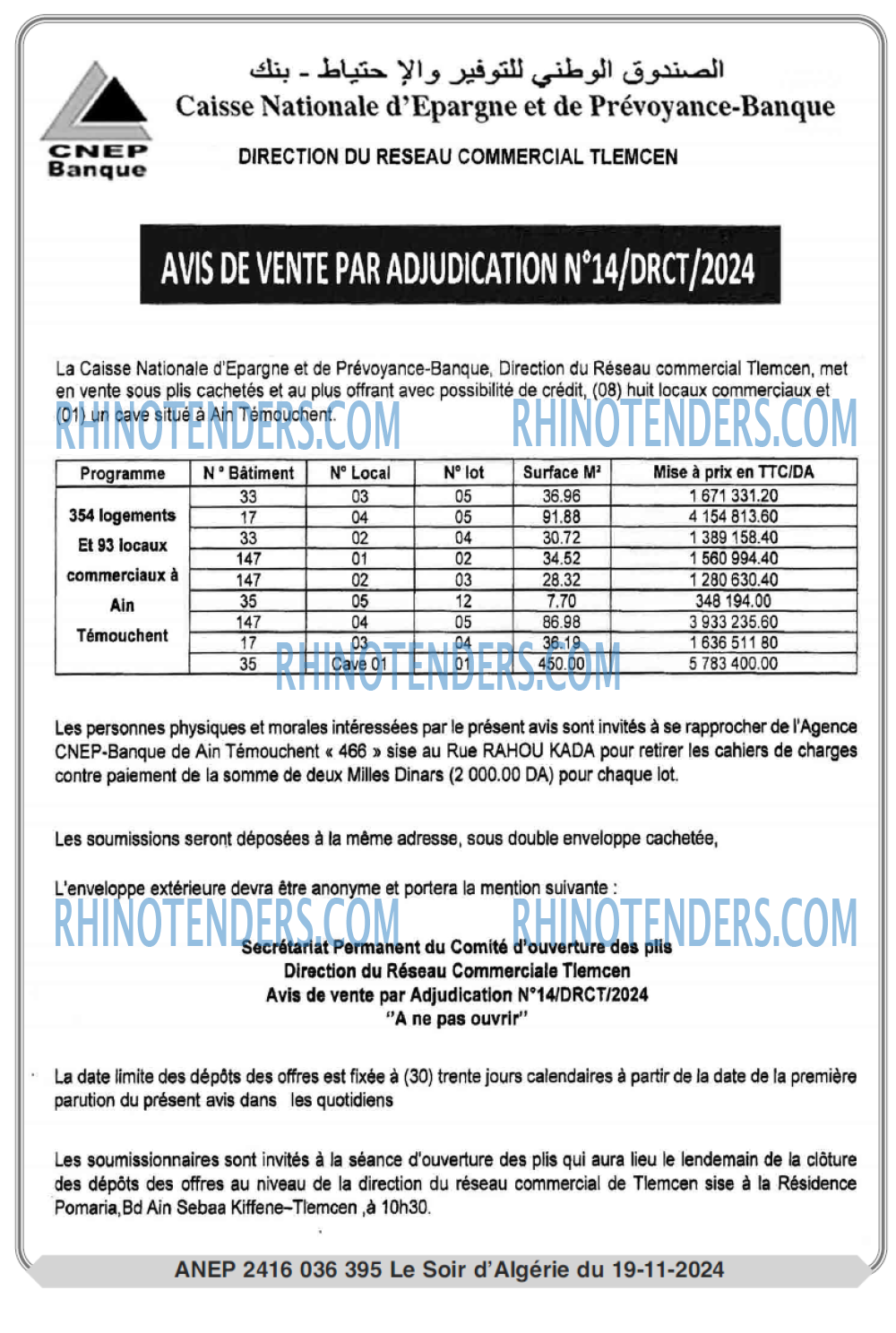 LE SOIR D'ALGERIE