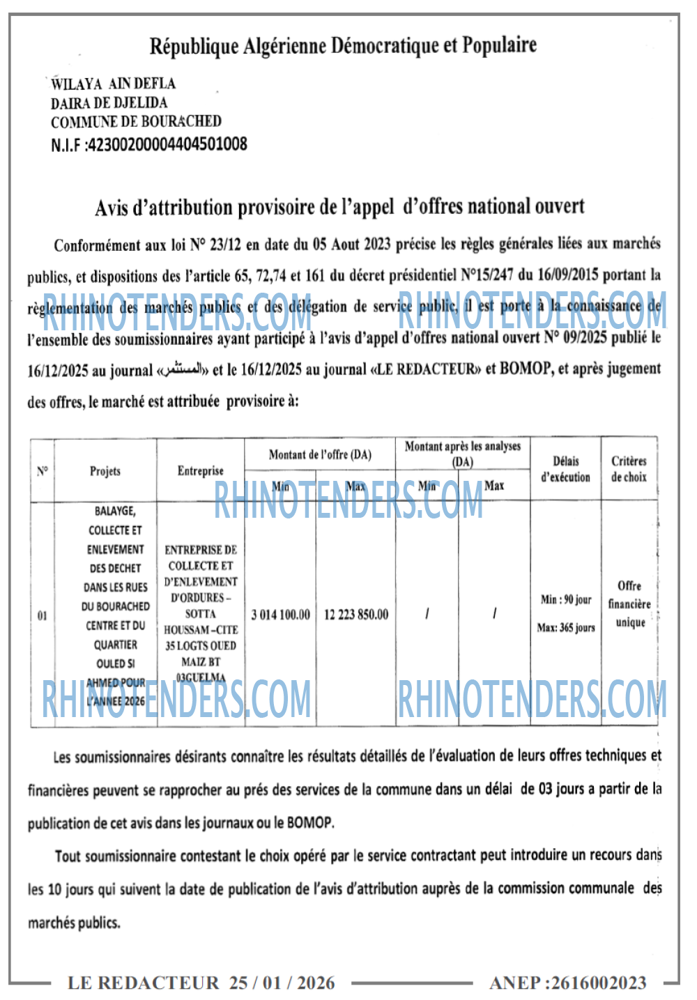LE REDACTEUR