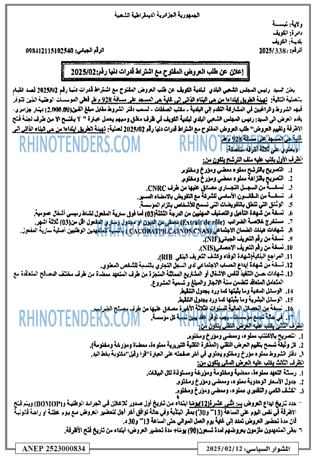 المشوار السياسي