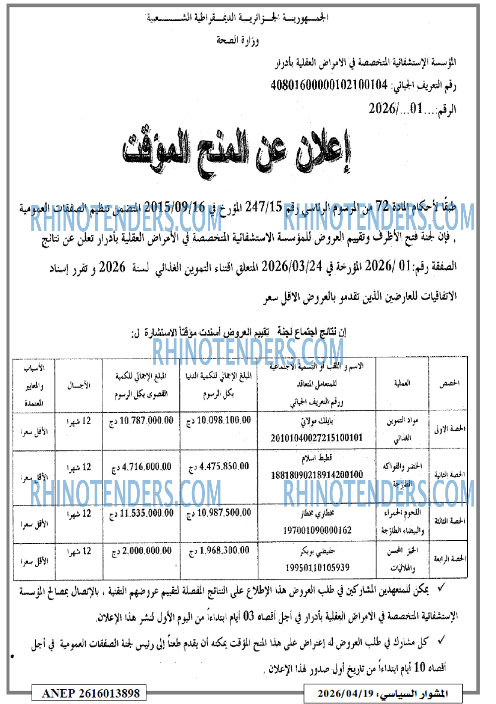 المشوار السياسي