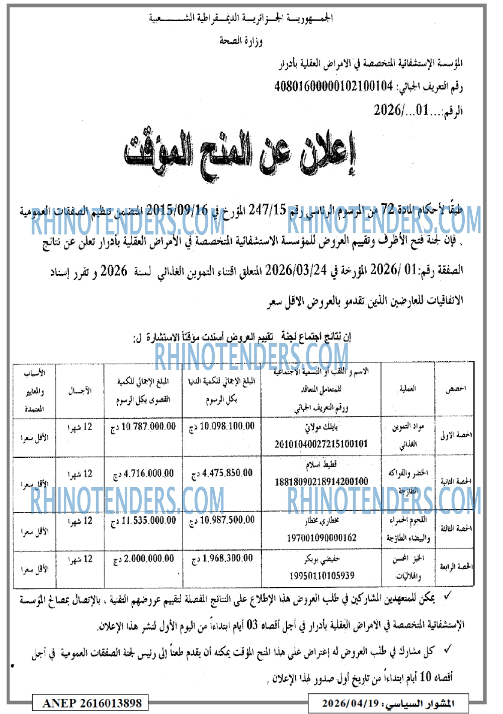 المشوار السياسي