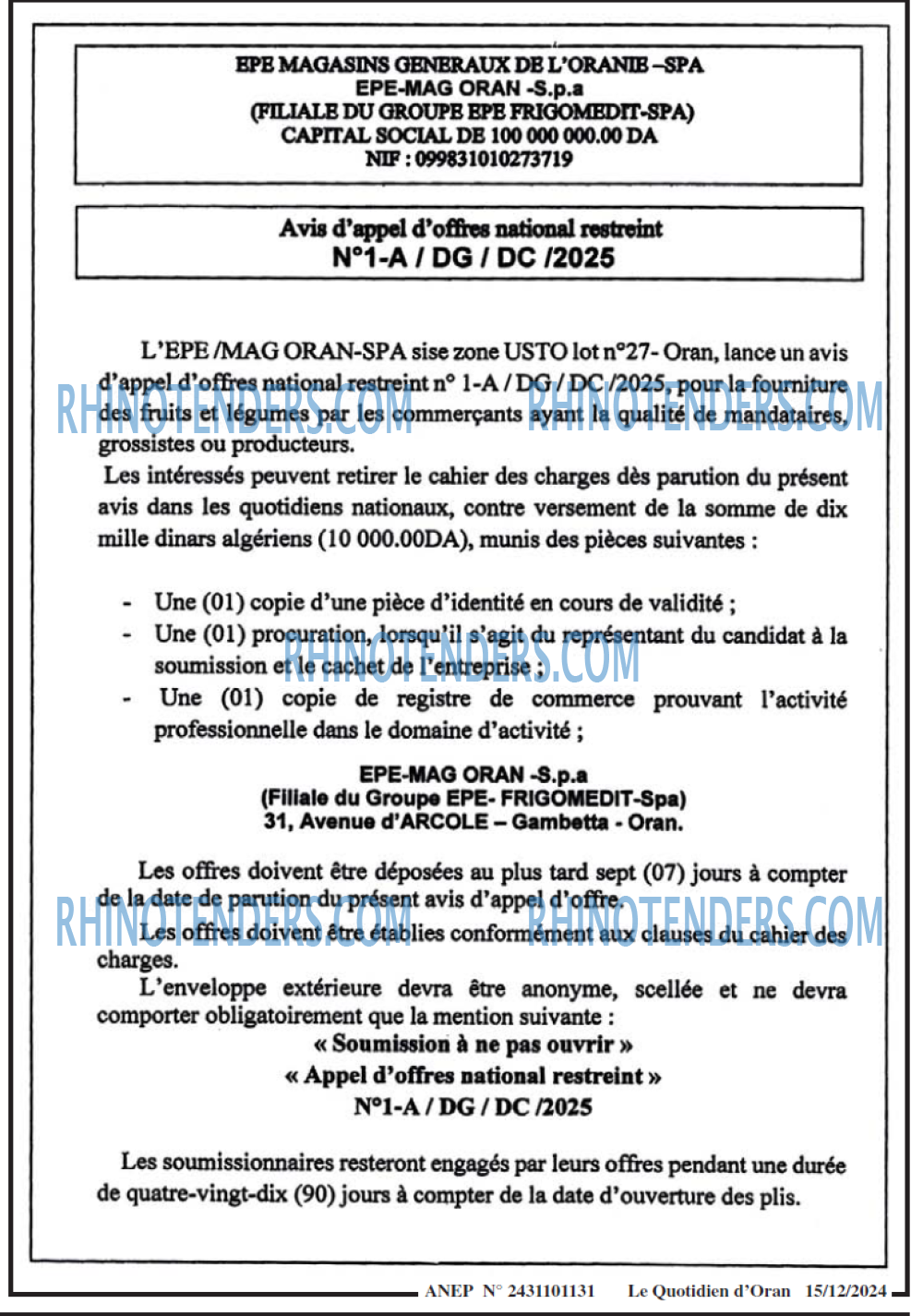 Le Quotidien d'Oran